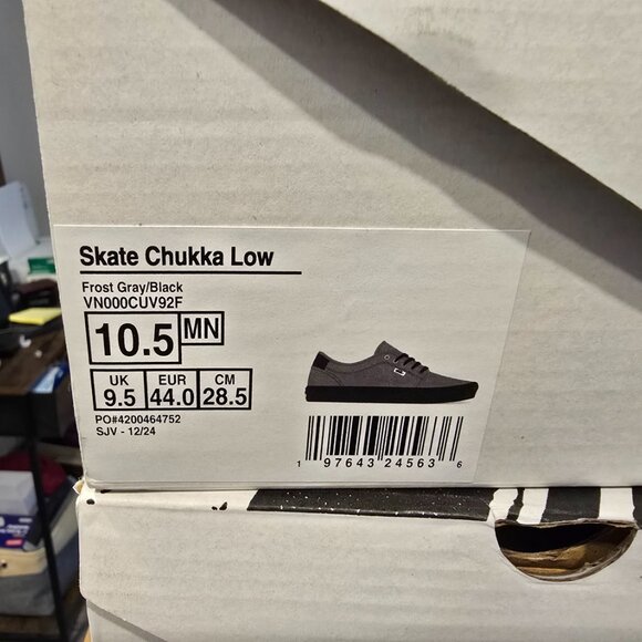 Vans Skate Chukka Frost Gray VN000CUV92F Authentic Mens Size 10.5 Skateboarding - Picture 10 of 10